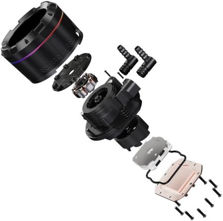 Система водяного охлаждения ID-Cooling SL360 Soc-AM5/AM4/1151/1200/2066/1700 4-pin 14-30dB Al+Cu 350