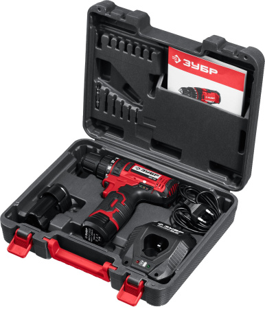 Дрель-шуруповерт Зубр ДШЛ-125-22 аккум. патрон:быстрозажимной (кейс в комплекте)