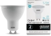 Лампа светодиодная Gauss 5.5Вт цок.:GU10 рефлек. 220B 4100K св.свеч.бел.нейт. MR16 (упак.:1шт) (13626)