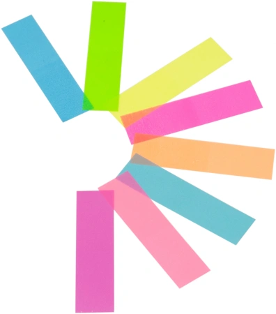 Закладки самокл. пластиковые Stick`n 27086 45x12мм 8цв.в упак. 10лист