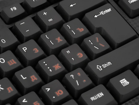 Клавиатура + мышь Оклик 620M клав:черный мышь:черный USB (475652)