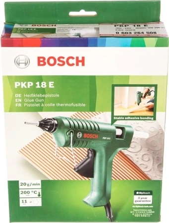 Клеевой пистолет Bosch PKP 18 E 200Вт 20гр/мин стерж.:11х45-200мм (0603264508)