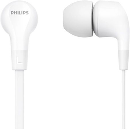 Гарнитура вкладыши Philips TAE1105WT/00 1.2м белый проводные в ушной раковине