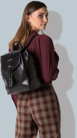 Рюкзак женский The Bridge Florentin 04341701/30 черный кожа