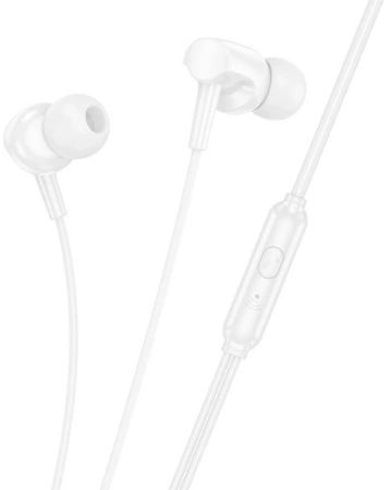 Гарнитура вкладыши Hoco M112 1.2м белый проводные