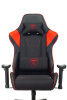 Кресло игровое Zombie Thunder 1 черный/красный ткань/эко.кожа с подголов. крестов. пластик