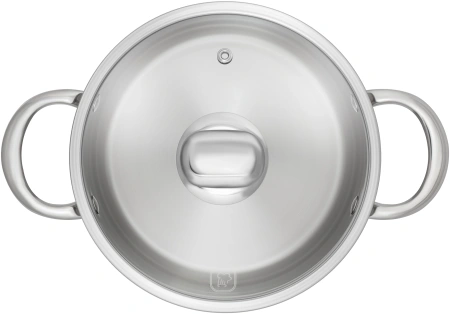 Кастрюля Rondell Merkur RDS-1224 5.1л. d=24см (с крышкой) стальной