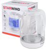 Чайник электрический Starwind SKG4215 1.7л. 2200Вт белый (корпус: стекло)