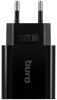 Сетевое зар./устр. Buro BUWD1 18W 3A (PD+QC) USB-C/USB-A универсальное черный (BUWD18P110BK)