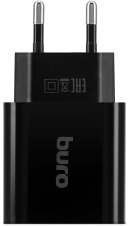 Сетевое зар./устр. Buro BUWD1 18W 3A (PD+QC) USB-C/USB-A универсальное черный (BUWD18P110BK)