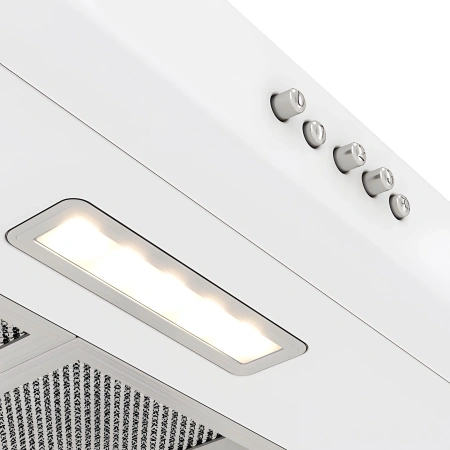 Вытяжка встраиваемая Elikor ECO WH 60 белый управление: кнопочное (2 мотора)