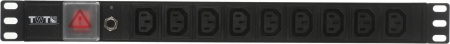 Блок распределения питания Lanmaster TWT-PDU19-10A9C3 гор.размещ. 9xC13 базовые 10A без вилки