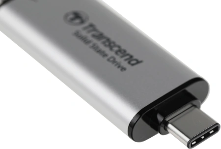Накопитель SSD Transcend USB-C 1TB TS1TESD310S серебристый USB-A
