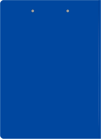 Папка клип-борд Бюрократ -PD602BLU A4 пластик 1.2мм синий с крышкой