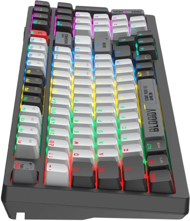 Клавиатура A4Tech Bloody WS98 механическая черный/белый USB беспроводная BT/Radio Multimedia for gamer LED (WS98)