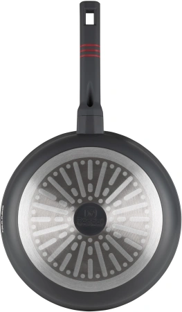 Сковорода Rondell Stripes RDA-1614 круглая 28см покрытие: Xylan Plus ручка несъемная (без крышки) серый