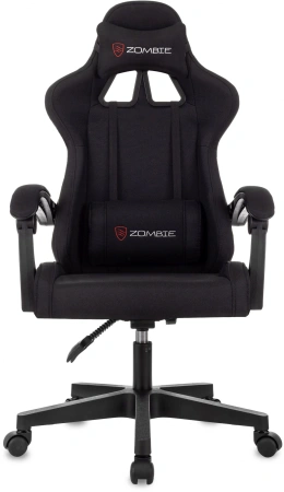 Кресло игровое Zombie Void черный с подголов. крестов. пластик