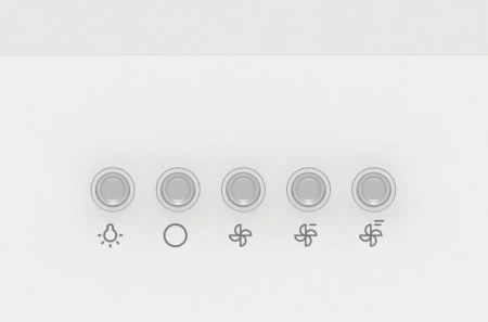 Вытяжка встраиваемая Gorenje WHU529EW/M белый управление: кнопочное (1 мотор)