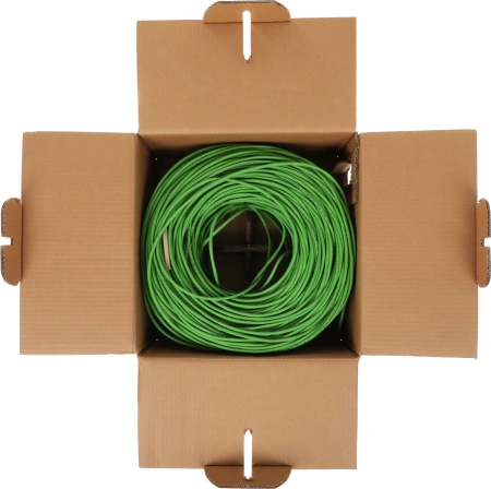 Кабель информационный Rexant 01-0061-R кат.5E UTP 4 пары 24AWG нг(А)-LSLTx внутренний 305м зеленый