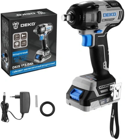 Гайковерт Deko DKIS 20Вт аккум. патрон:квад.1/2" (085-1067)