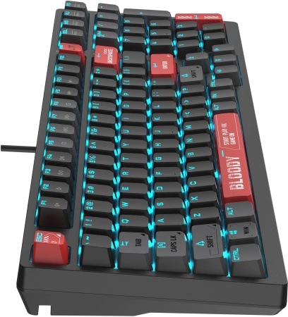 Клавиатура A4Tech Bloody AT98 механическая черный/красный USB for gamer LED (AT98)