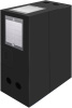 Короб архивный вырубная застежка Бюрократ -BA120BLCK пластик 1мм корешок 120мм 330х245мм черный