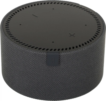 Умная колонка Yandex Станция Мини с часами Алиса черный 10W 1.0 BT 10м (YNDX-00020K)