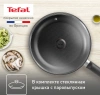 Сковорода Tefal Easy Plus 04237924 круглая 24см ручка несъемная (с крышкой) черный (9100054100)