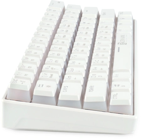 Клавиатура Оклик K763W механическая белый USB беспроводная BT/Radio Multimedia for gamer LED (1920562)