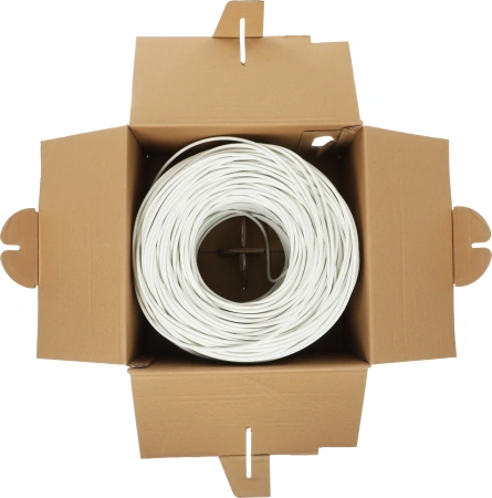 Кабель информационный Lanmaster TWT-5EFTP-LSZH кат.5E F/UTP 4X2X24AWG LSZH внутренний 305м белый