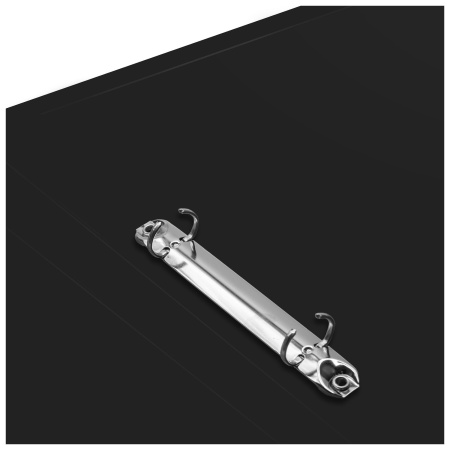 Папка на 2-х кольцах Buro -ECB413/2RBLACK A4 пластик 0.5мм черный