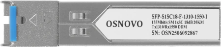 Модуль Osnovo SFP-S1SC18-F-1310-1550-I