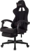 Кресло игровое Zombie Shadow черный Neo Black с подголов. крестов. пластик подст.для ног пластик черный