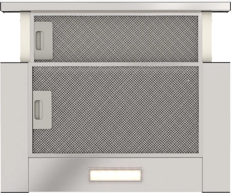 Вытяжка встраиваемая Elikor Интегра Glass 50Н-400-В2Д нержавеющая сталь/стекло бежевое управление: кнопочное (1 мотор)