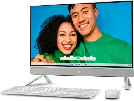 Моноблок Dell Inspiron 7730 27" Full HD i5 1334U (1.3) 16Gb SSD512Gb Iris Xe CR Windows 11 Professional GbitEth WiFi BT 90W клавиатура мышь Cam серебристый 1920x1080