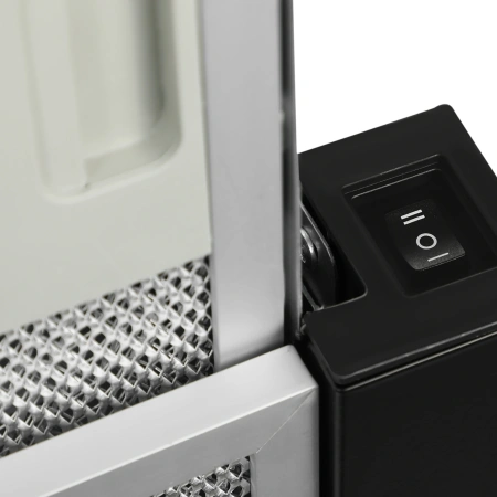 Вытяжка встраиваемая Hyundai HBH 6235 BG черный управление: кулисные переключатели (1 мотор)