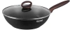 Сковорода ВОК (WOK) Rondell Tierno RDA-1581 круглая 28см покрытие: Xylan Plus ручка несъемная (с крышкой) черный