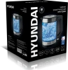 Чайник Hyundai HYK-G3509 1.7л. 2200Вт черный/прозрачный (стекло/пластик)