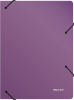 Папка архивная на резинке Silwerhof Perlen 311915-73 полипропилен 1мм корешок 100мм A4 сиреневый металлик
