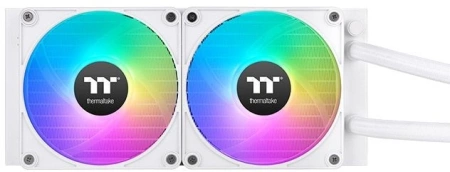 Система водяного охлаждения Thermaltake TH240 V2 Ultra EX Snow ARGB Soc-AM5/AM4/1200/1700/1851 белый 4-pin 28.5dB Al+Cu LCD Ret (CL-W425-PL12SW-A)