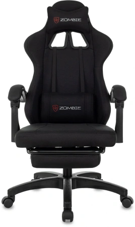 Кресло игровое Zombie Weaver черный с подголов. крестов. пластик подст.для ног пластик черный