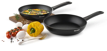 Сковорода Rondell Invictus RDA-1522 круглая 28см покрытие: Xylan Plus ручка несъемная (без крышки) черный