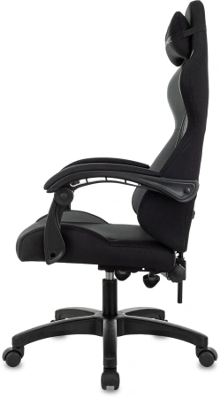 Кресло игровое Zombie Void черный/серый с подголов. крестов. пластик