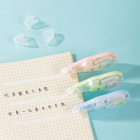 Лента коррект. Deli E8137 12мx5мм ассорти корпус белый блистер