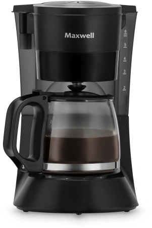 Кофеварка капельная Maxwell MW-1650 600Вт черный