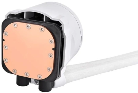 Система водяного охлаждения Thermaltake TH420 V2 Ultra Snow Edition ARGB Soc-AM5/AM4/1200/1700/1851 белый 4-pin 34.7dB Al+Cu LCD Ret (CL-W407-PL14SW-A)