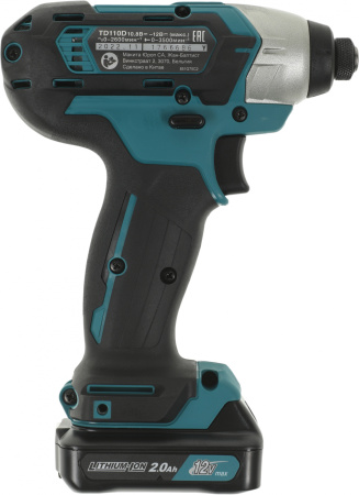 Шуруповерт Makita TD110DWAE аккум. патрон:держатель бит 1/4" (кейс в комплекте)