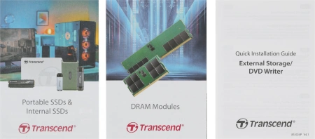 Накопитель SSD Transcend USB-C 500GB TS500GESD265C серый