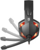 Наушники с микрофоном Defender Warhead G-370 черный/красный 2м накладные оголовье (64037)