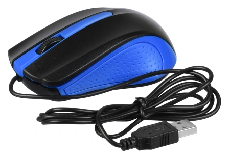 Мышь Acer OMW011 черный/синий оптическая (1200dpi) USB (3but)